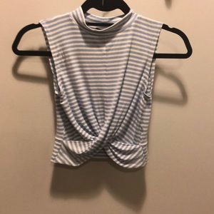 Aqua crop top NWT
